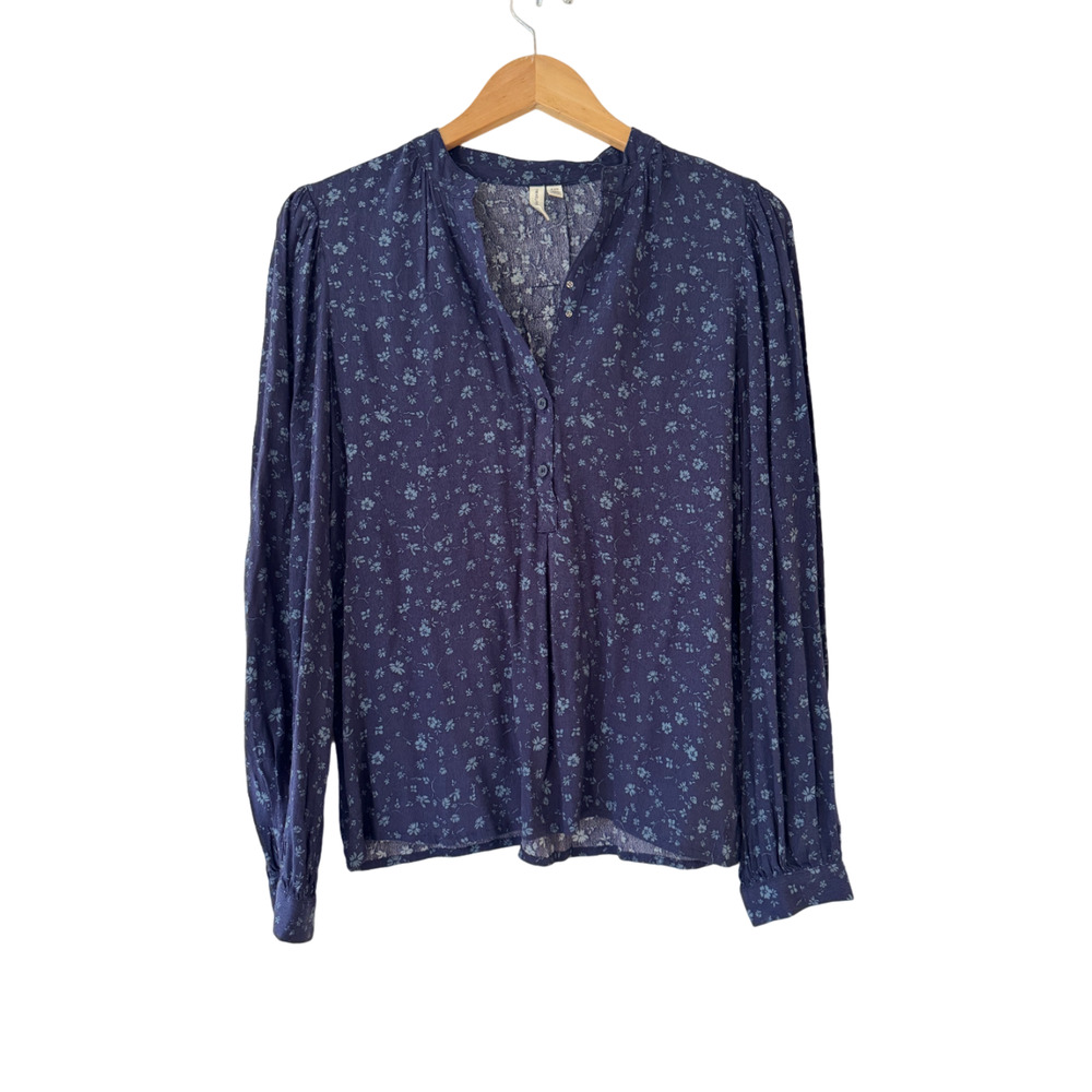 Treasure & Bond Popover Long Sleeve Peasant Blouse‎